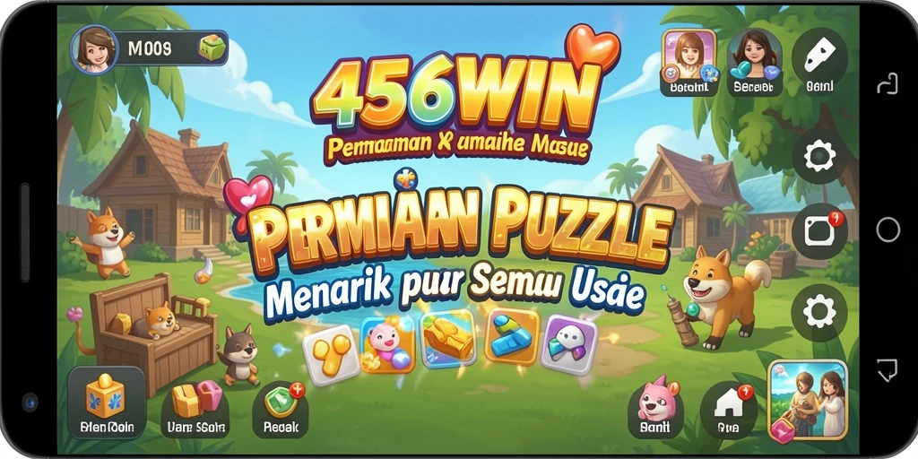 Tampilan gameplay Puzzle yang menarik di 456WIN