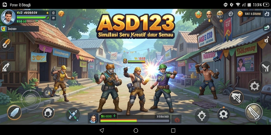 Tangkapan layar menunjukkan gameplay kreatif dari ASD123.