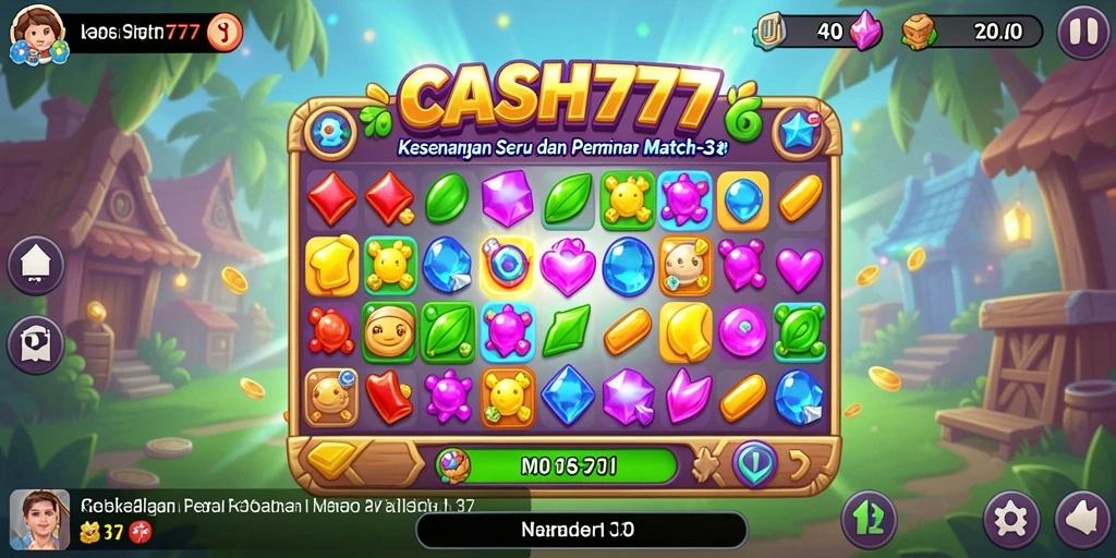 Tampilan gameplay seru dan menarik dari CASH777.