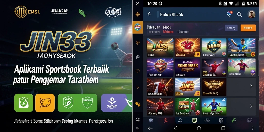 Tampilan antarmuka pengguna JIN33 yang menarik dan informatif.