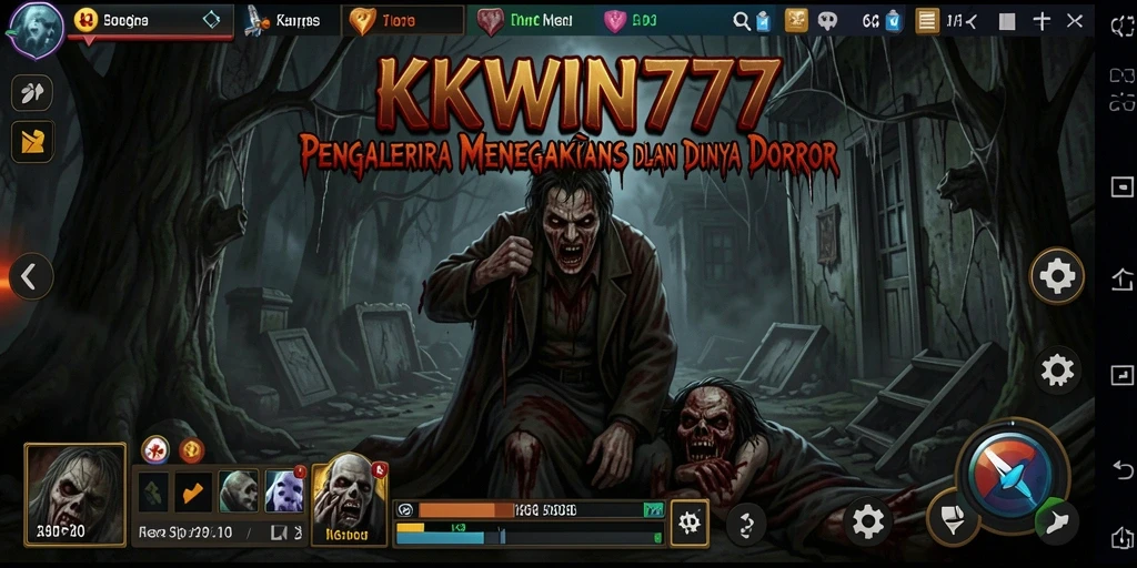 Tampilan gameplay menyeramkan yang penuh aksi dan ketegangan.