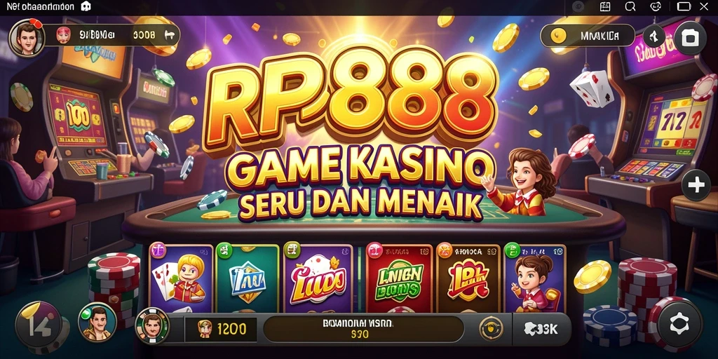 Tampilan visual permainan Kasino yang menakjubkan dan interaktif.