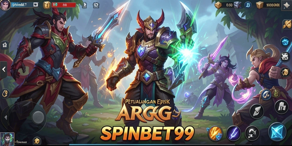 Tampilan screenshot SPINBET99 menampilkan aksi pertarungan seru di dunia ARPG.