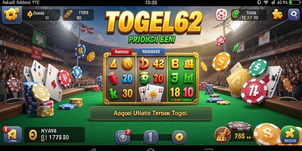 Tampilan antarmuka TOGEL62 yang intuitif dan informatif.